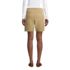Women's Petite Mid Rise Elastic Waist Pull On 10" Chino Bermuda Shorts, Back