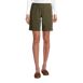 Women's Mid Rise Elastic Waist Pull On 10" Knockabout Chino Bermuda Shorts, Front