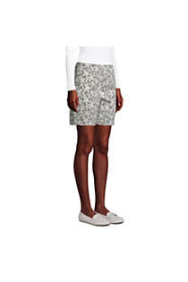 Women's Mid Rise Elastic Waist Pull On 10" Chino Bermuda Shorts, alternative image