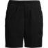 Women's Petite Mid Rise Elastic Waist Pull On 10" Chino Bermuda Shorts, Front