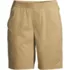 Women's Petite Mid Rise Elastic Waist Pull On 10" Chino Bermuda Shorts, Front