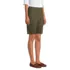 Women's Petite Mid Rise Elastic Waist Pull On 12 inch Chino Bermuda Shorts, alternative image