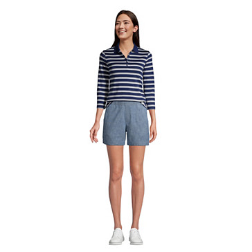 Chino-Shorts mit Dehnbund CHAMBRAY, 18 cm für Damen image number 3