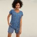 Women's Mid Rise Elastic Waist Pull On 7" Chino Shorts, alternative image