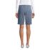 Women's Mid Rise Elastic Waist Pull On 12" Chino Bermuda Shorts, Back