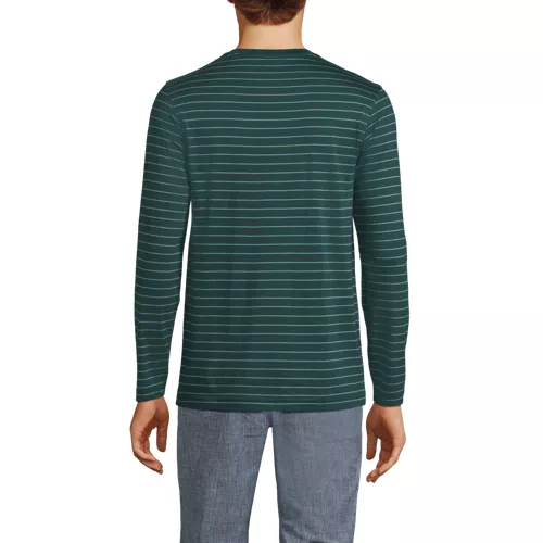 Men's Long Sleeve Cotton Supima Tee, Back