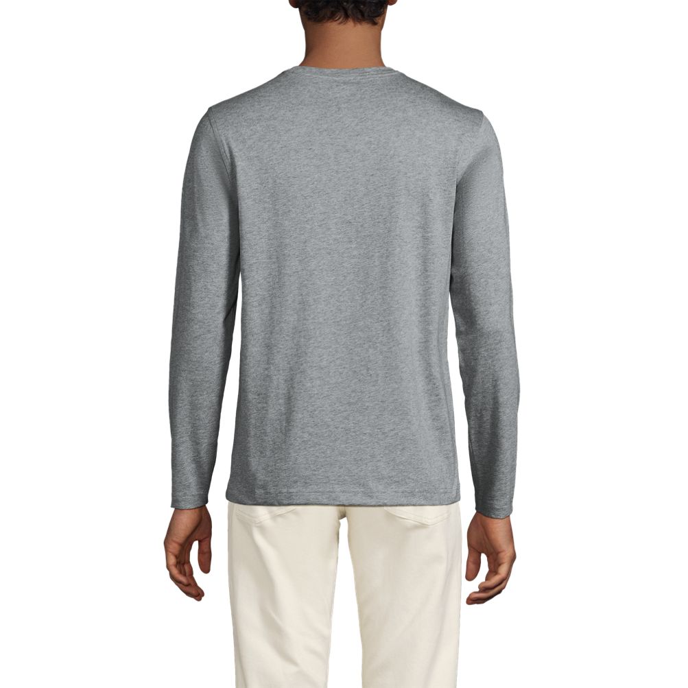 ★COOR★ Supima Cotton Long Sleeve T-Shirt Dark Grey CAA1TS2 Slate Midweight Supima® Long Sleeve Tee