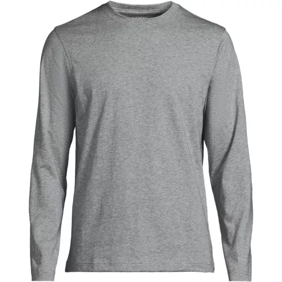 Men's Big and Tall Long Sleeve Cotton Supima Tee - primary