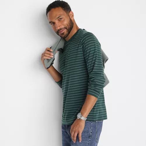 Men's Long Sleeve Cotton Supima Tee, alternative image