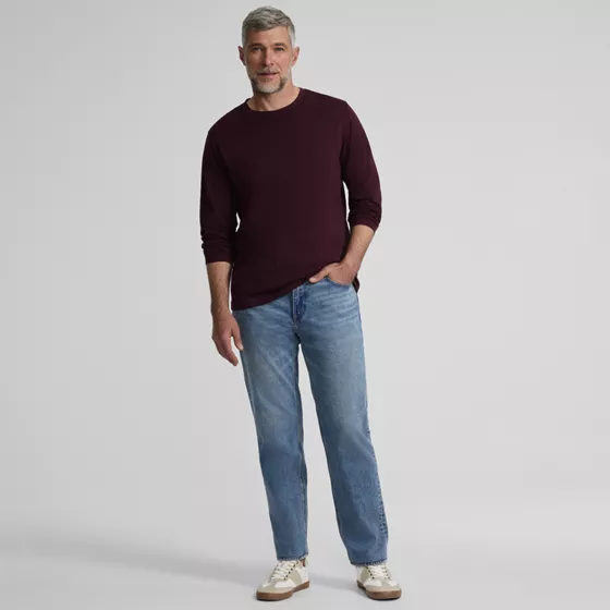 Men's Long Sleeve Cotton Supima Tee - primary