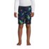Boys Husky Printed Volley Swim Trunks, Front