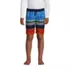 Boys Printed Volley Swim Trunks, Front