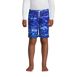 Boys Printed Volley Swim Trunks, Front