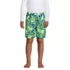 Boys Husky Printed Volley Swim Trunks, Front