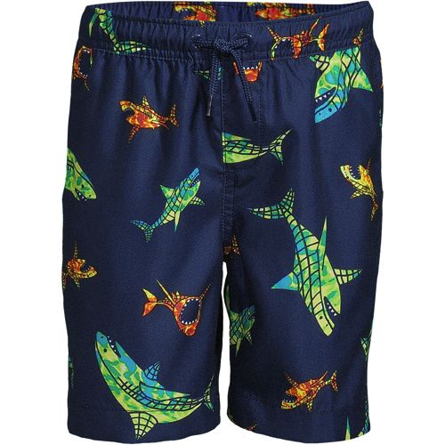 Boys Printed Volley Swim Trunks