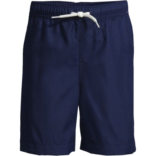 Lands' End Big Boys Husky Cargo Pocket Swim Trunk - Macy's