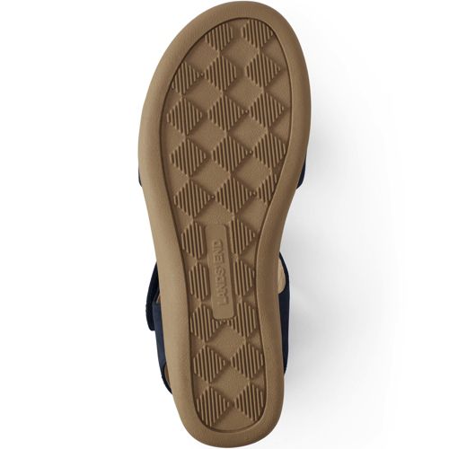 Komfort-Ledersandalen mit Keilabsatz für Damen in weiter Passform image number 4