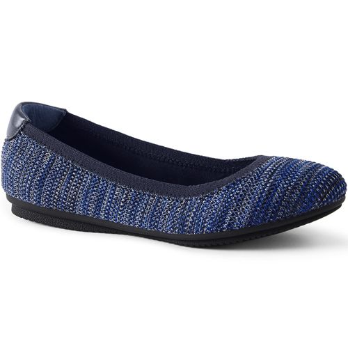 Women's Knit Comfort Elastic Ballet Flat Shoes