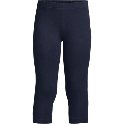 Lands' End Girls Gathered Hem Active Leggings