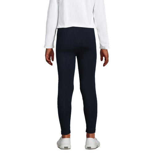 Lands' End Girls School Uniform Tough Cotton Capri Leggings - Macy's