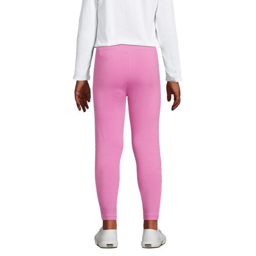 Lands' End Girls Tough Cotton Leggings - 2X Large - Saltwater Pink