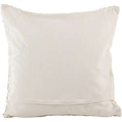 Saro Lifestyle Smocked Design Decorative Throw Pillow, Back