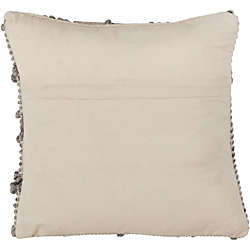 Saro Lifestyle Diamond Weave Design Decorative Throw Pillow, Back