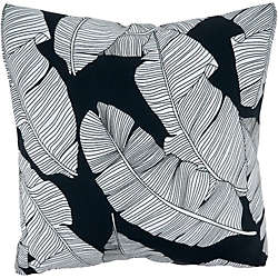 Saro Lifestyle Tropical Print Outdoor Pillow, Front