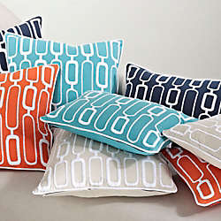 Saro Lifestyle Stitched Geometric Design Decorative Throw Pillow, alternative image