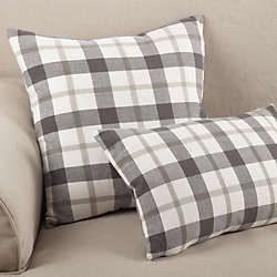 Saro Lifestyle Plaid Decorative Throw Pillow, alternative image