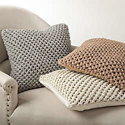 Saro Lifestyle Knitted Decorative Throw Pillow, alternative image