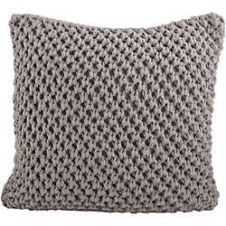 Saro Lifestyle Knitted Decorative Throw Pillow, Front