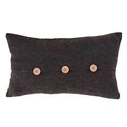 Saro Lifestyle Cardigan Button Decorative Throw Pillow, Front