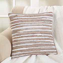 Saro Lifestyle Striped Chindi Decorative Throw Pillow, alternative image