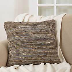 Saro Lifestyle Rustic Chindi Decorative Throw Pillow, alternative image