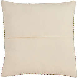 Saro Lifestyle Multi Color Design Decorative Throw Pillow, Back