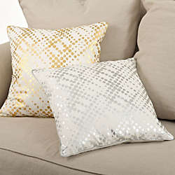 Saro Lifestyle Metallic Lattice Pattern Decorative Throw Pillow, alternative image
