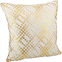Saro Lifestyle Metallic Lattice Pattern Decorative Throw Pillow, Front
