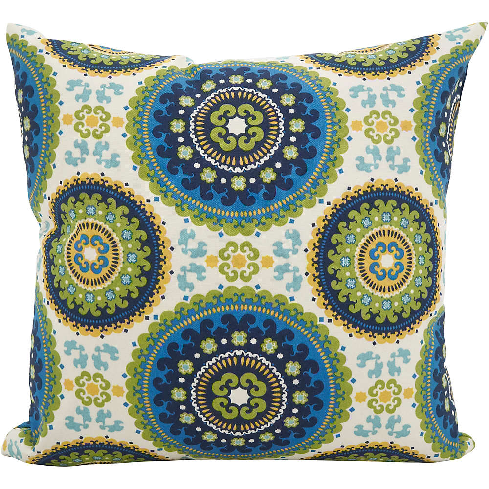 Saro Lifestyle Kaleidoscope Print Design Outdoor Pillow, Front