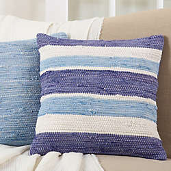 Saro Lifestyle Solid Chindi Decorative Throw Pillow, alternative image