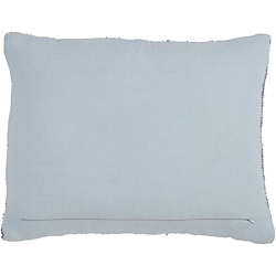 Saro Lifestyle Denim Chindi Decorative Throw Pillow, Back