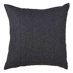 Saro Lifestyle Tweed Solid Decorative Throw Pillow, Back