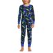 Kids Long Sleeve Top and Bottom Snug Fit Pajama Set, alternative image