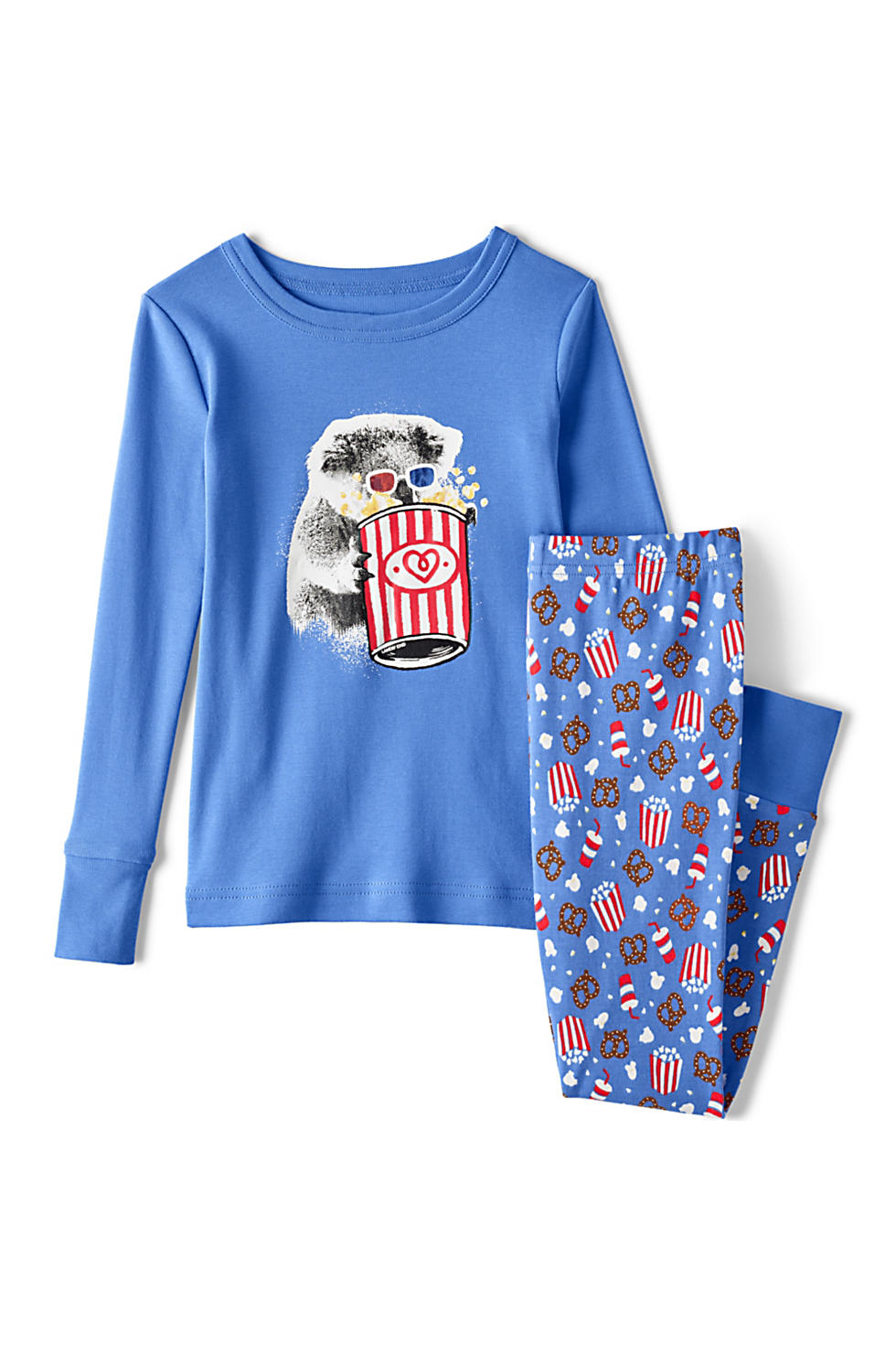 Lands End Kids Long Sleeve Top and Bottom Snug Fit Pajama Set (in 3 colors)