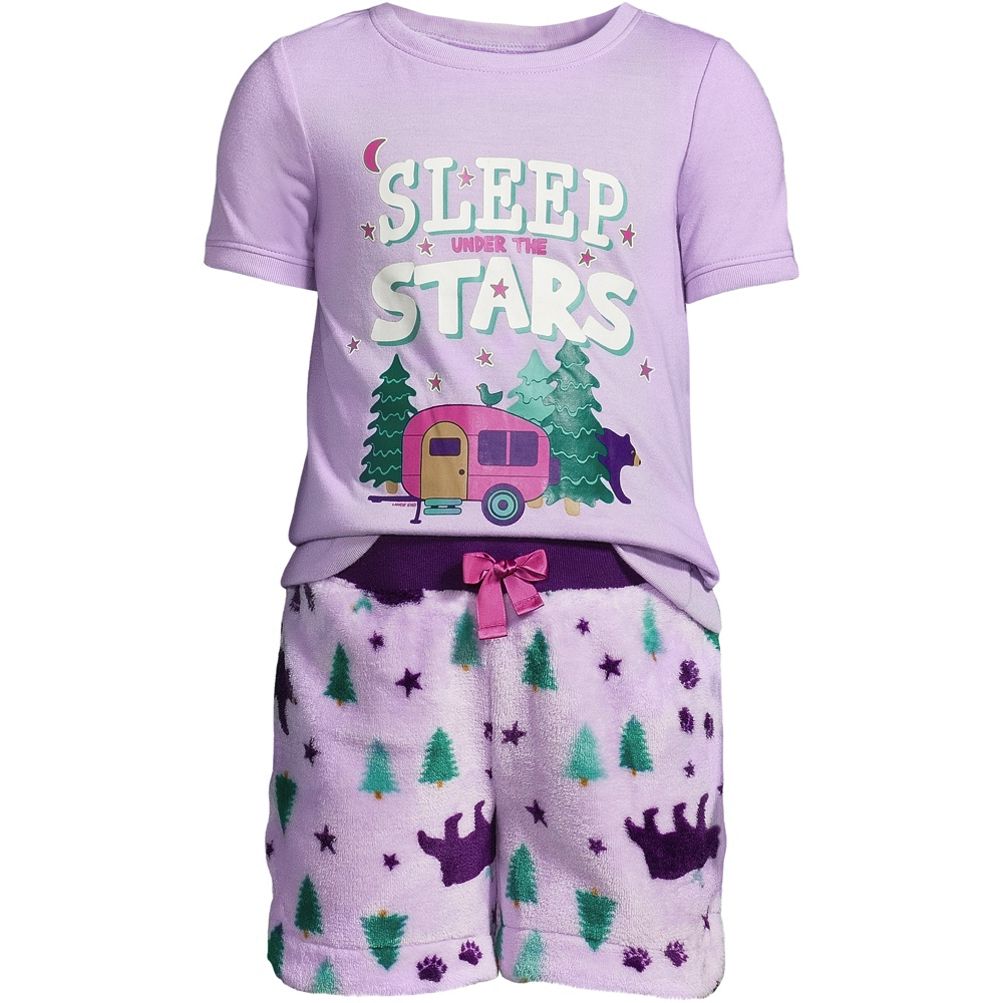 Girls pajamas short cheap sleeve