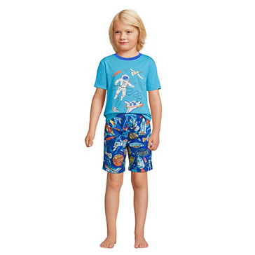 Kurzes Pyjama-Set mit Grafik für große Jungen image number 3