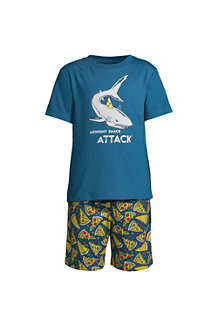 Kurzes Pyjama-Set mit Grafik für Jungen 