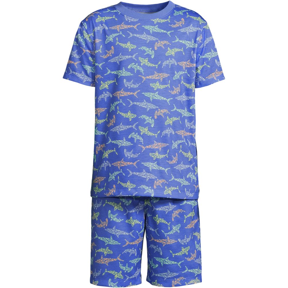 Boys Short Sleeve Tee and Shorts Pajama Set Lands End