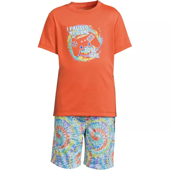 Boys Short Sleeve Tee and Shorts Pajama Set - primary