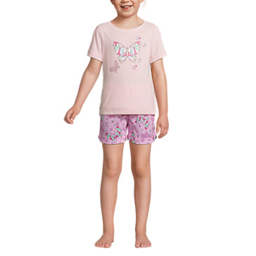 Kurzes Pyjama-Set mit Grafik für große Mädchen image number 1